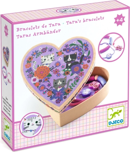 DJECO cajita con pulseras Gatitos