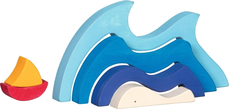 Piezas de madera con formas suaves