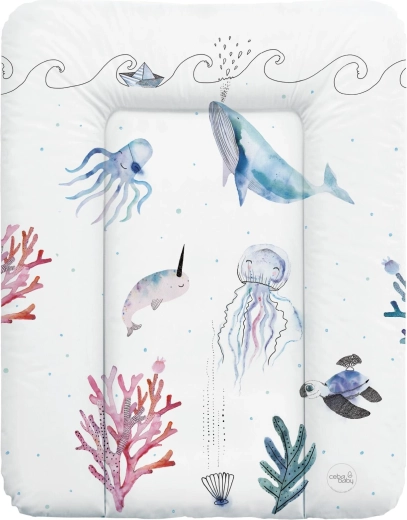 Ceba Baby cambiador para cómoda 70 × 50 cm Watercolor World Ocean