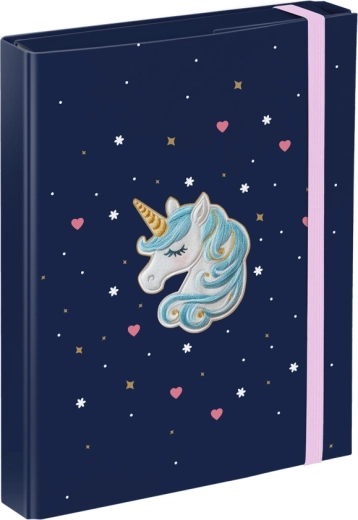 Carpetas para cuadernos escolares A5 BAAGL Unicorn Gold