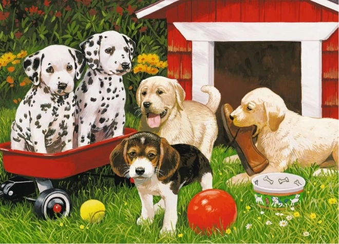 Puzzle Ravensburger Fiesta de cachorros 60 piezas