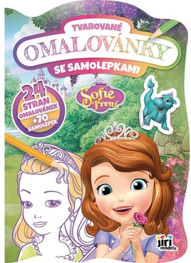 Omalovánky troqueladas Sofía Primera con pegatinas
