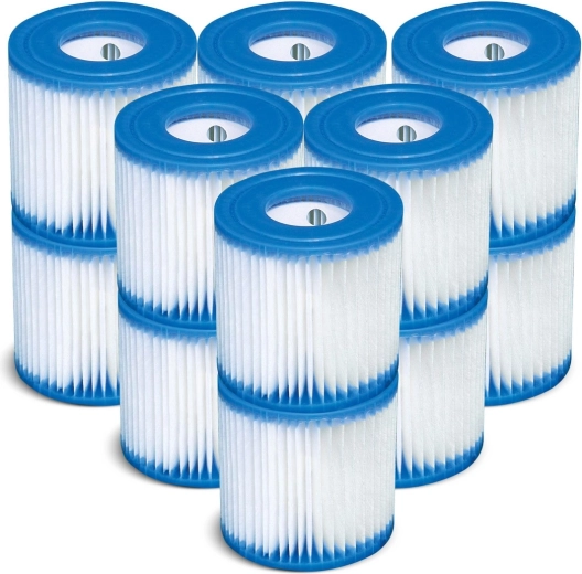 Filtros para jacuzzi tipo S1 INTEX – juego de 12 unidades