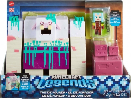 Figura MINECRAFT LEGENDS Devastator con baba + Guardián