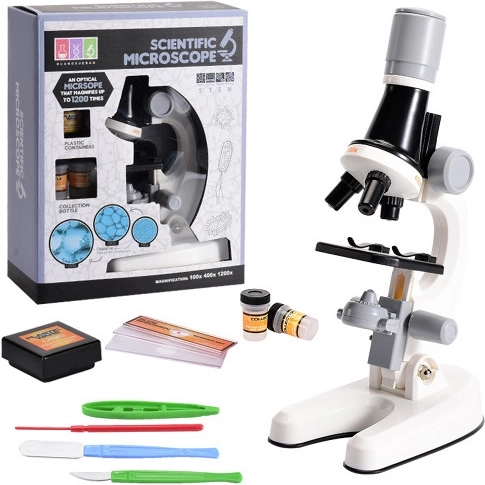 Microscopio educativo básico 100×/600×/900×