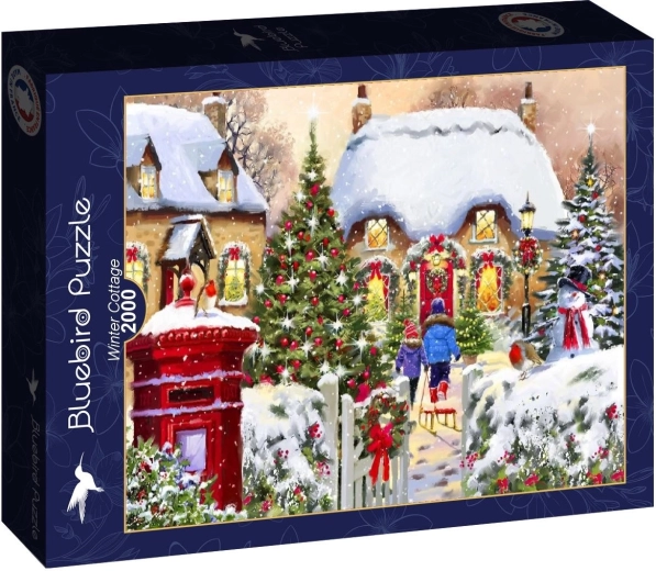 Puzzle Bluebird Cabaña invernal de 2000 piezas