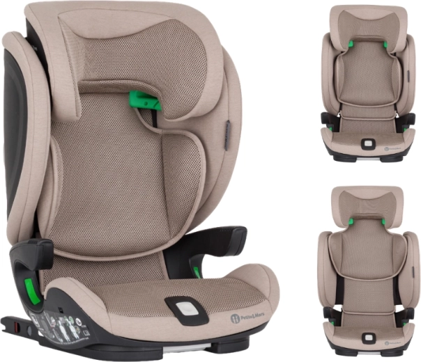 Silla de coche Petite&Mars Elite Fix Pro i-Size tan brown air 100–150 cm (15–36 kg)