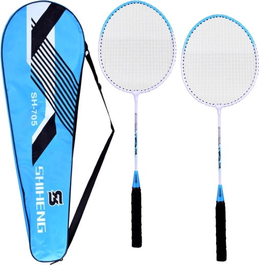 Juego de raquetas de bádminton ligeras con funda