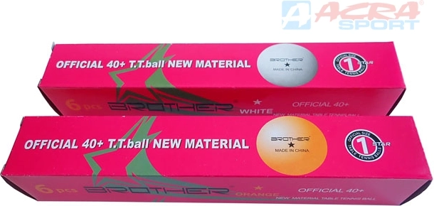 Pelotas de tenis de mesa Brother 1star profi 40 mm - set de 6 uds