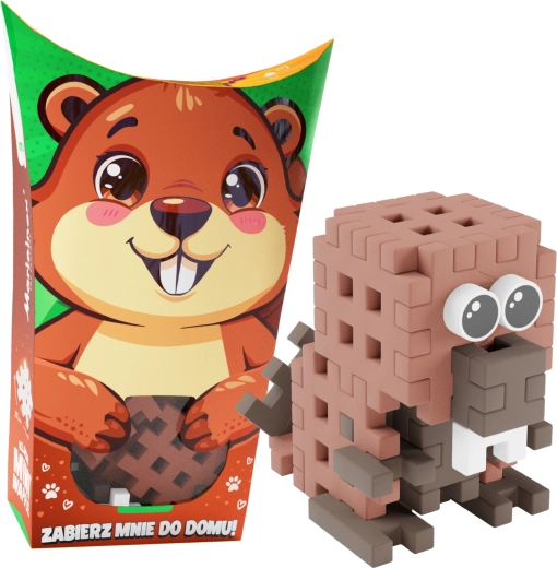 Set de construcción Mini Waffle Pocket Pets – castor