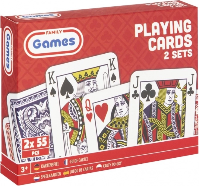 Set de cartas de juego Grafix 2x55 uds
