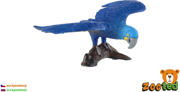Guacamayo jacinto – figura de 9 cm - 1 pieza
