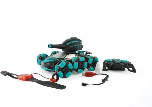DRIVERO Coche RC de carreras con spray y disparo
