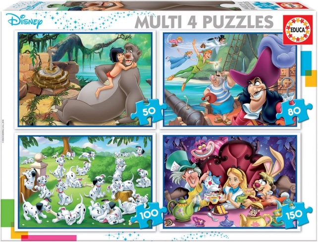 Educa Puzzle Cuentos de Disney 4 en 1