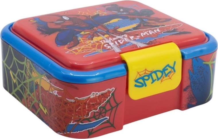 Fiambrera para merienda SPIDER-MAN, 3 compartimentos