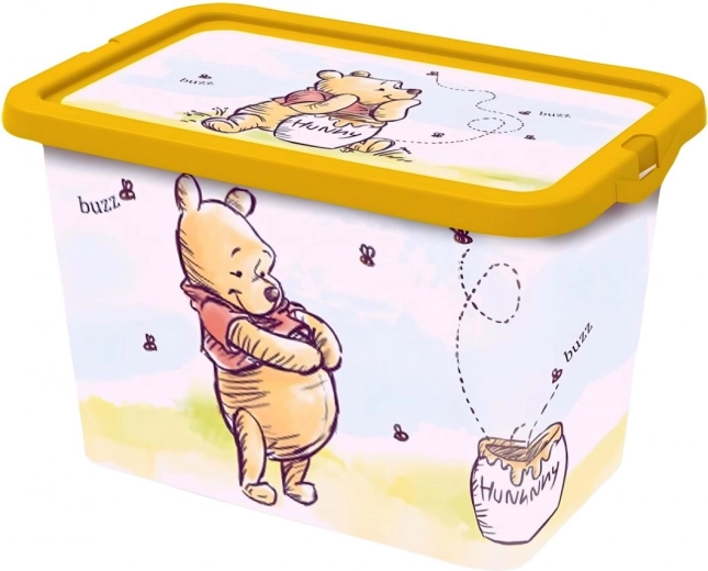 Caja de almacenamiento Stor con tapa de clip de Winnie the Pooh