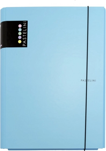 Carpeta laminada de 3 solapas con goma Pastelini – Azul