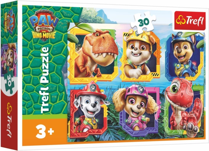 Puzle La Patrulla Canina (Paw Patrol) Dino Movie Isla de dinosaurios 30 piezas
