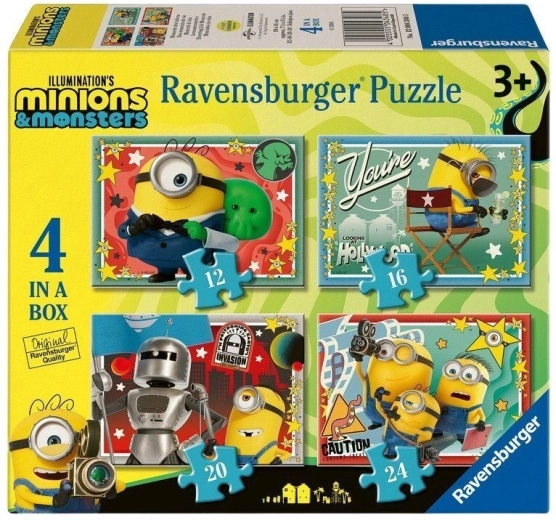 Puzzle Ravensburger Minions y monstruos 4 en 1 (12, 16, 20, 24 piezas)