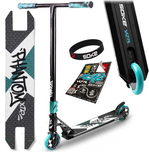 Patinete freestyle Soke XTR Phantom negro-turquesa