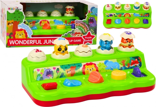 Juego interactivo pop-up con animales, música y sonidos