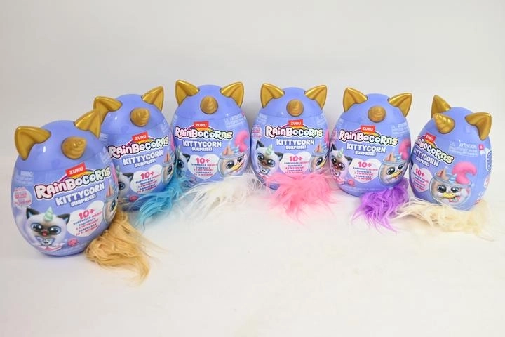 ZURU Rainbocorns kittycorn surprise – huevo sorpresa con gatito unicornio de peluche