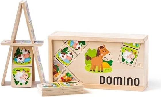 Dominó Woodyland de animales domésticos