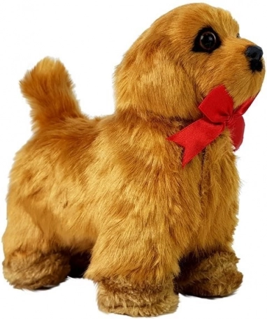 Perrito interactivo: camina y ladra, marrón