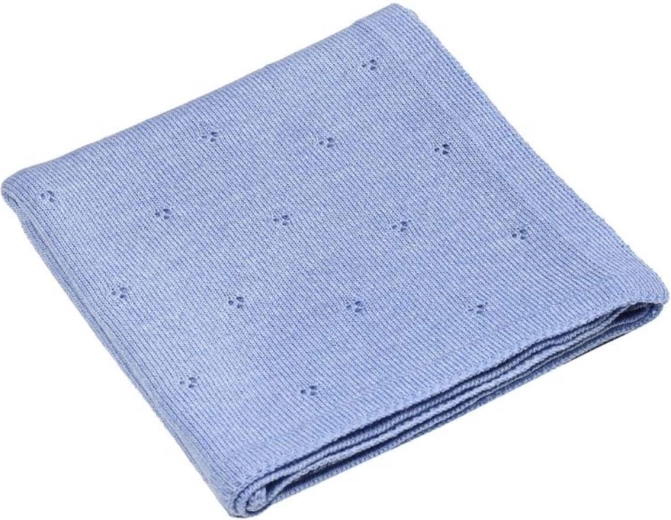 Manta de merino NANNA Apollo blue