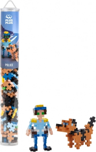 Plus-Plus kit de construcción Policía en tubo (100 piezas)