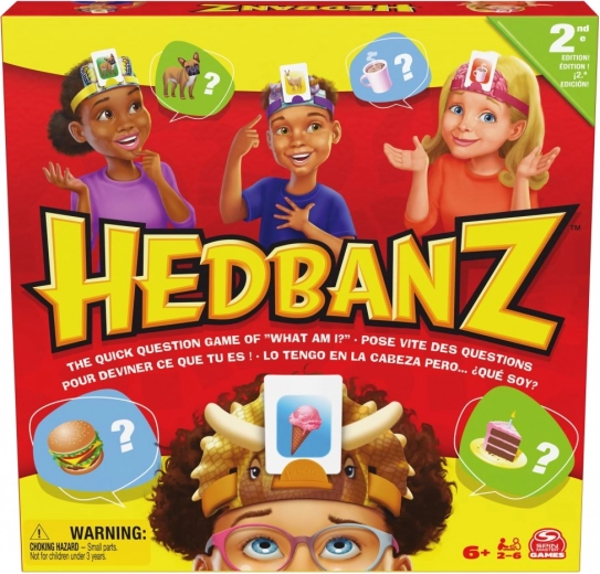 Juego de mesa Hedbanz: adivinanza de personajes y objetos