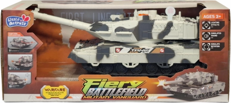 Tanque militar con luz y sonido