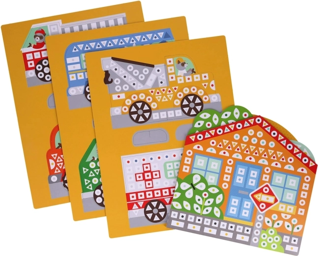 Más de 1.000 pegatinas de mosaico