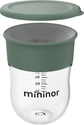 Vaso de entrenamiento Mininor 220 ml willow green