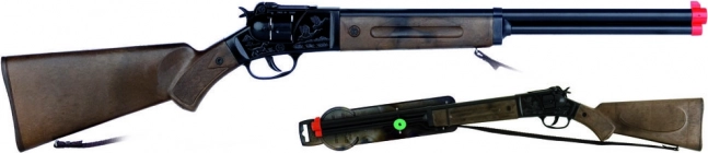 Rifle de vaquero negro de metal