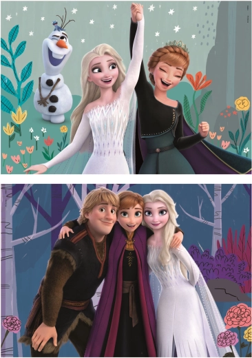 Educa puzles de madera Frozen, 2×25 piezas