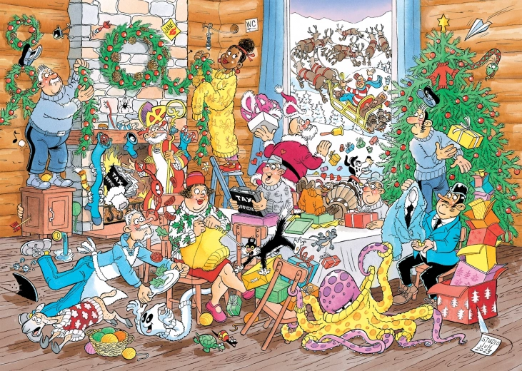 Puzzle JUMBO Jan van Haasteren – Navidades apasionantes, 500 piezas