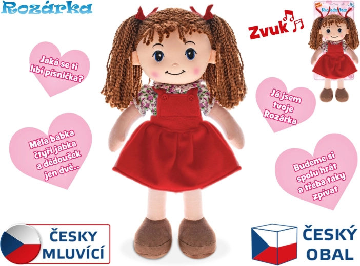 Muñeca Rozárka parlante en checo 35 cm