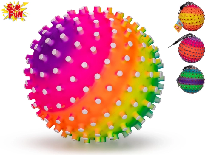 Sun Fun balón 21 cm – balón de plástico multicolor para el jardín, el parque y la piscina