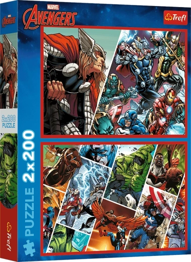Puzzle 2×200 piezas Avengers – Defensores del mundo MARVEL
