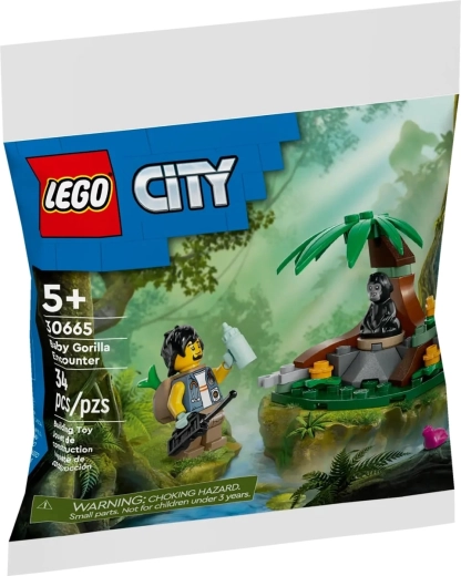 LEGO City encuentro con una cría de gorila - 1 unidad