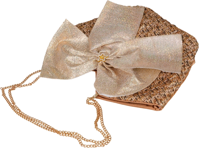 Elegante bolso con lazo para llevar de viaje