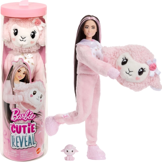 Barbie Cutie Reveal ovejita rosa – sorpresa con accesorios