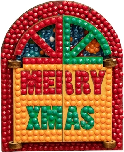 2Kids Toys pintura con diamantes imán ventana merry christmas - 1 pieza