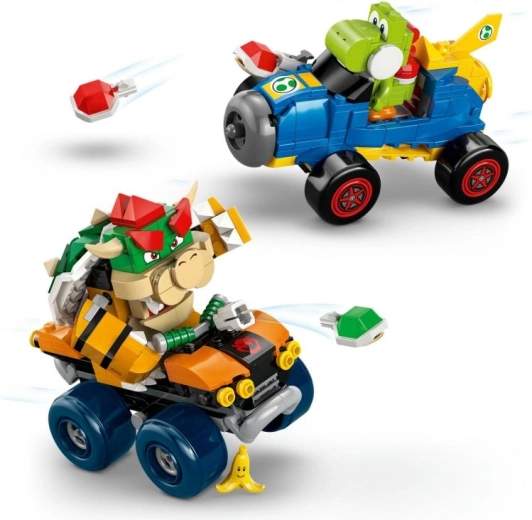 El quad de Bowser y el Mach 8 de Yoshi