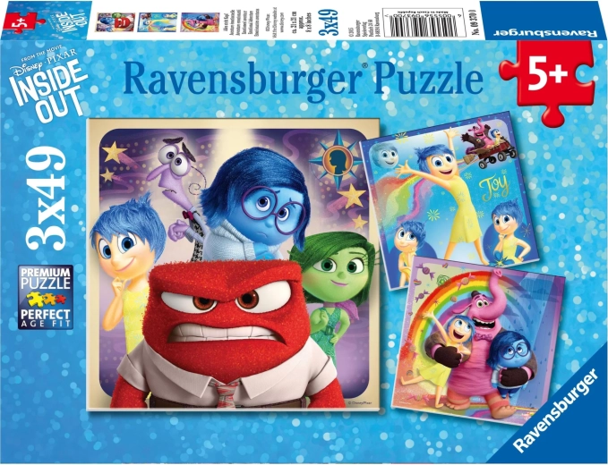 Puzzle Ravensburger Del revés 2: Emociones 3×49 piezas