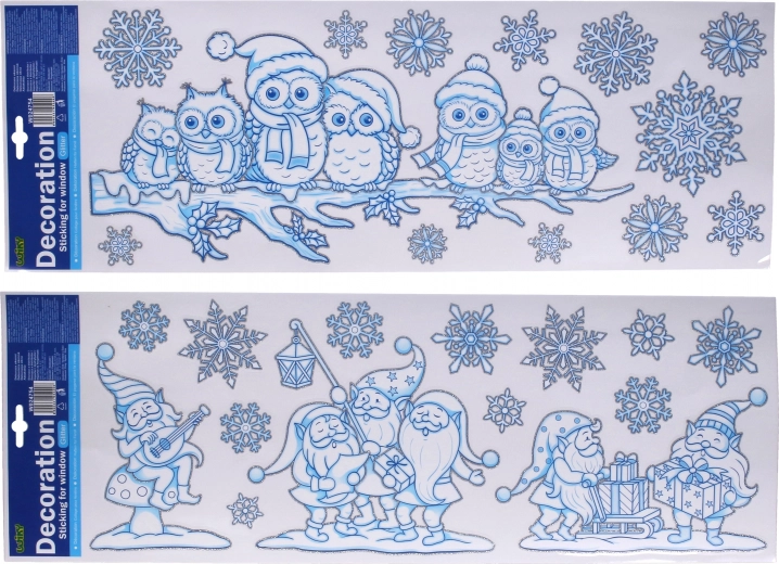 Decoración de ventana de Navidad