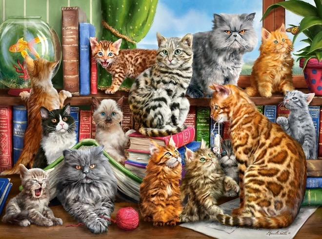 Puzzle de 2000 piezas - Casa de gatos