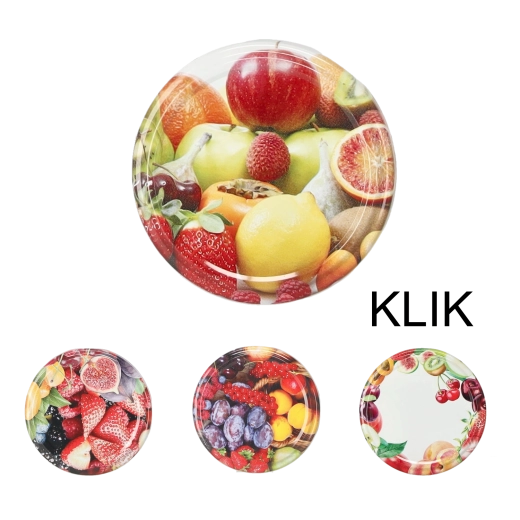 Tapa metálica de conserva clic BerriesMix3 63 mm