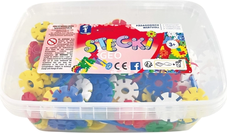 Set de construcción universal Stecki – juego geométrico de colores para niños